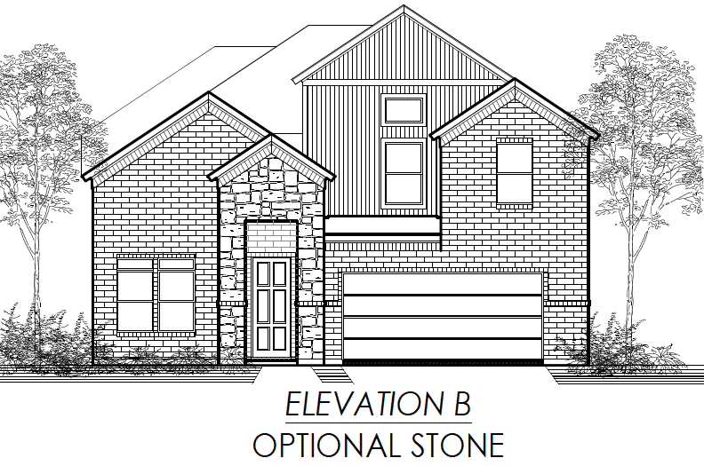 Elevation B for The Royal Floor Plan